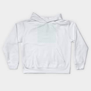 Dotted Grid 45 Mint Green Kids Hoodie